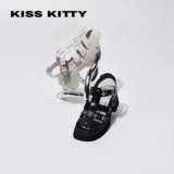 Kisskitty Pig Cage Shoes 2023 Summer New Fang Candy Head Heades Leisure вокальная полоса со сладкими прохладными римскими сандалиями