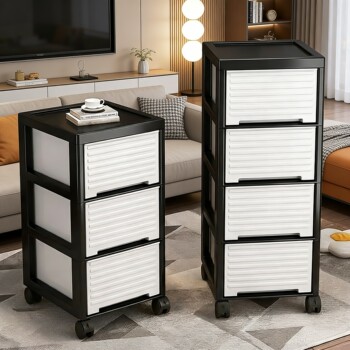 Snack Cart Storage Rack for Living Room and Bedroom, Movable Multi-Layer Storage Shelf, Household Toy Drawer Storage Cabinet