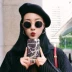 Kính râm retro tròn gọng tròn bảo vệ tia cực tím lưới đỏ đường phố chụp kính cận thị kính râm nữ phiên bản Hàn Quốc kính gm southside Kính râm