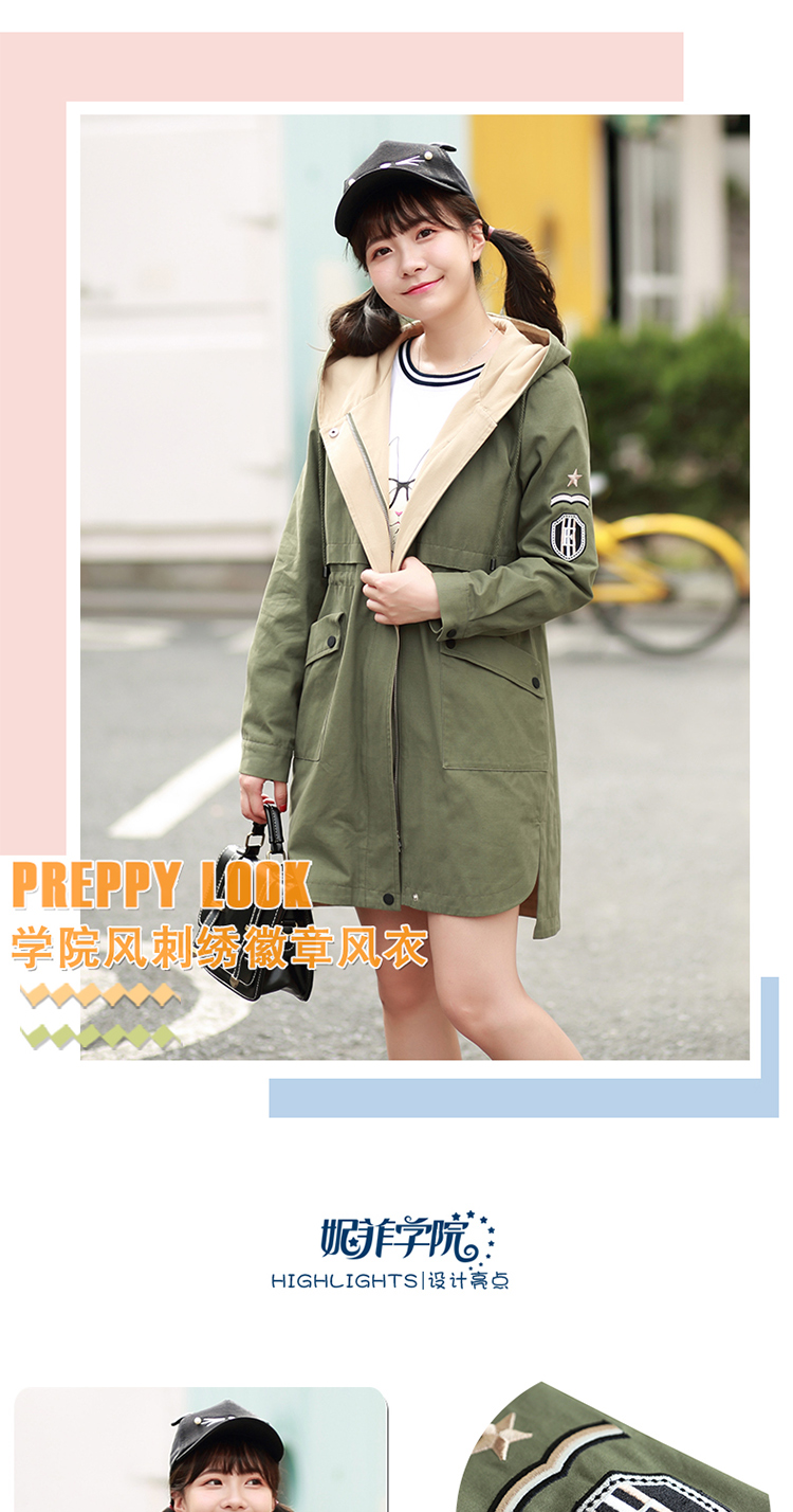 Trench pour femme NIFFEILU     en Coton - Ref 3226542 Image 4