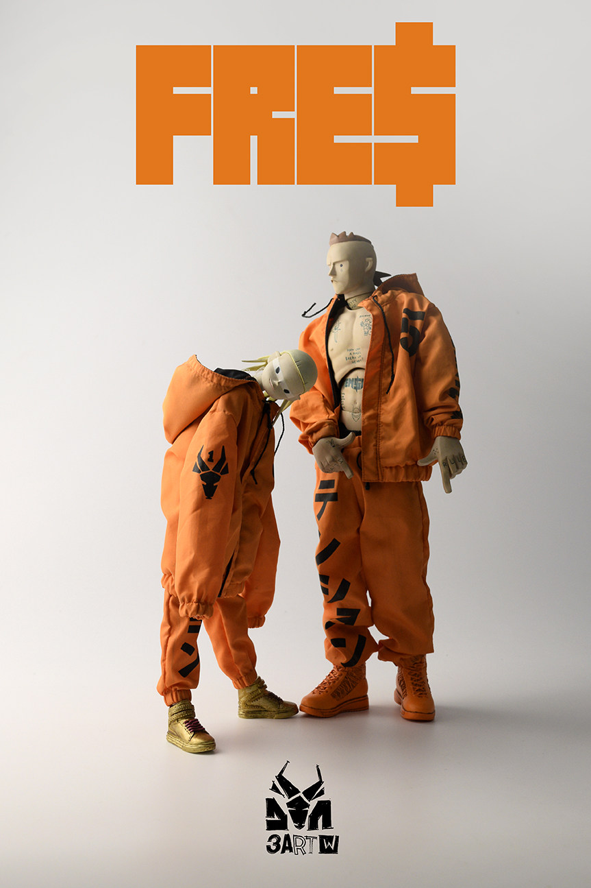 3A 1/6 DA x 3ART ME AND MY SUPA FRE$ Yolandi&Ninja Set Action