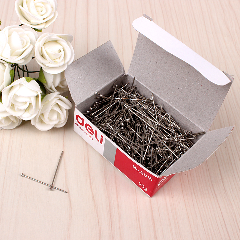 Able 0016 Large Head Pin 24mm boxed office supplies Fixed Needle Handmade Accessories Large Head Needle Stationery Wholesale