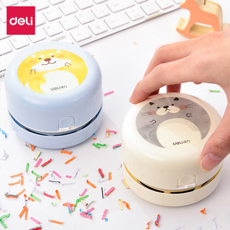 Delei mini desktop vacuum cleaner sucking rubber chips household small wireless cleaning students powerful wipe automatic cleaning
