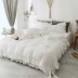 Tinh nhung ren tấm flannel đơn giản quilt giường ngủ ở một gia đình bốn nhung san hô dày mùa đông - Bộ đồ giường bốn mảnh bộ drap giường Bộ đồ giường bốn mảnh