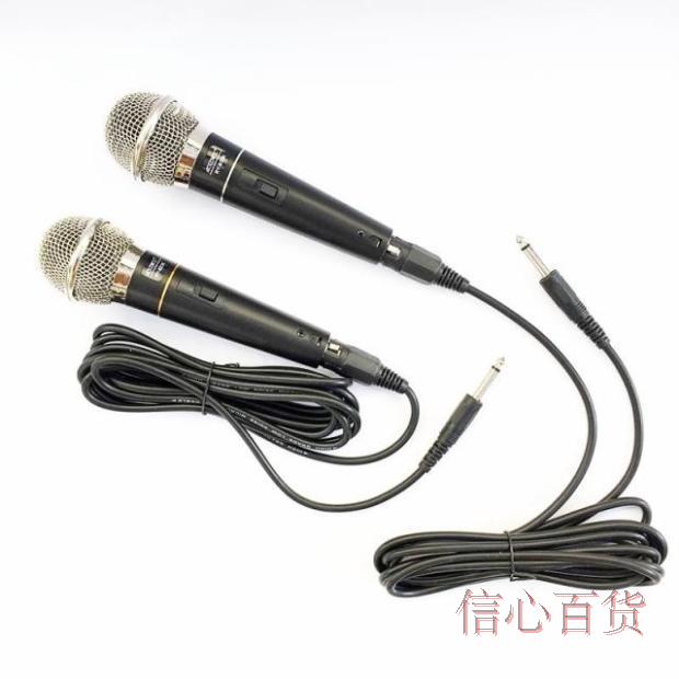 mic livestream Bộ khuếch đại bài hát Family K với phích cắm đôi có dây cắm đôi micrô 2 micrô là một cặp là 1 bộ thu âm livestream