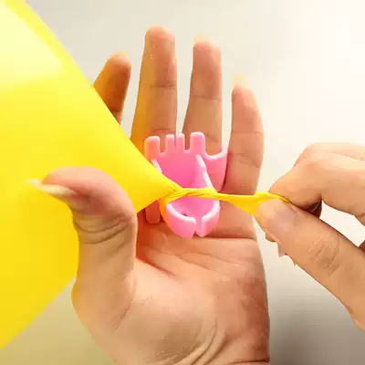 Latex balloon convenient knotting device sealing tool tie balloon easy knotting hand does not hurt knotting card shoe buckle tie ribbon