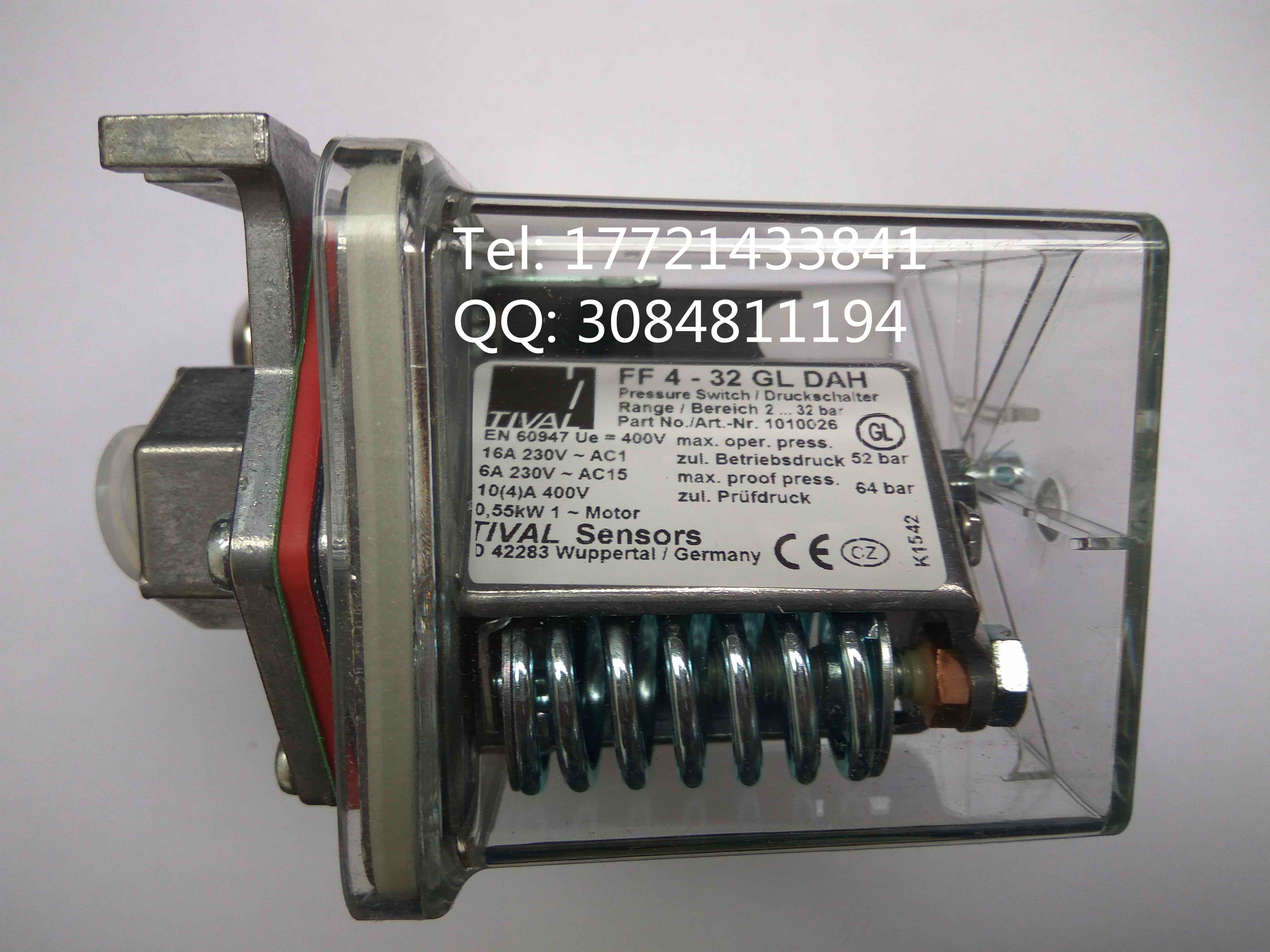 German original TIVAL Marine pressure switch FF4-32GL DAH