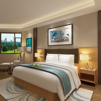 Jane Love Space Business Chain Hotel Room Standard Room Furniture Full Set Custom Hotel Apartment Bed Manufacturer Direct Sales