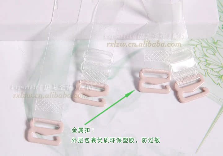 Bra vô hình trong suốt dây đeo vai đám cưới kim loại khóa chà vai dây đeo 1.2cm mở rộng bìa cứng pha lê với chính hãng các mẫu dây áo lót 