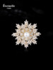 Eternelle French Eternal Design Corsage, Feminine Snowflake Brooch, High-End Silk Scarf Buckle, New Year's Gift