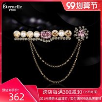 French Eternelle original designer brooch high-end female professional suit accessories corsage neckline pin buckle