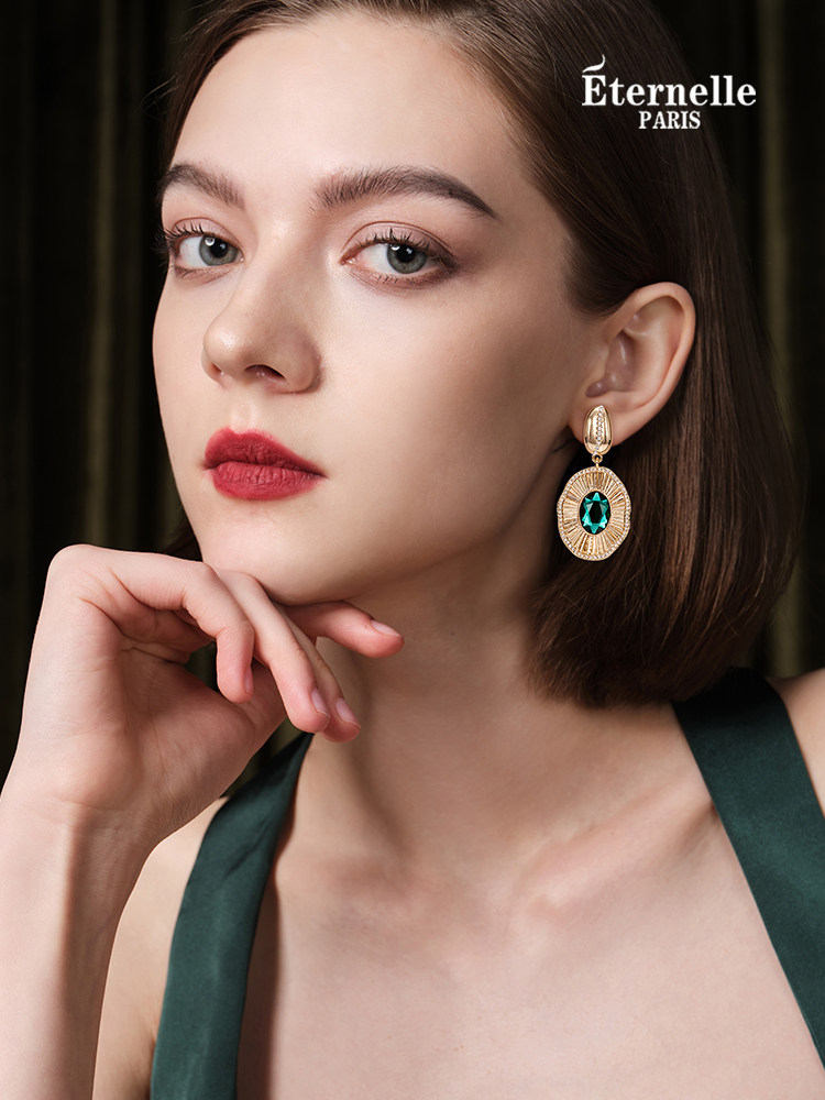 Eternelle French Eternal Bohemian Retro Style Earrings, High-End Accessible Luxury Design, Elegant Earrings for Women