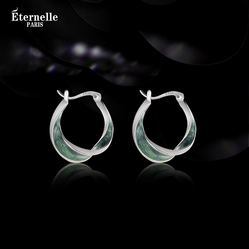 French Eternelle French light luxury earrings trendy niche cold style female earrings high-end New Year gift