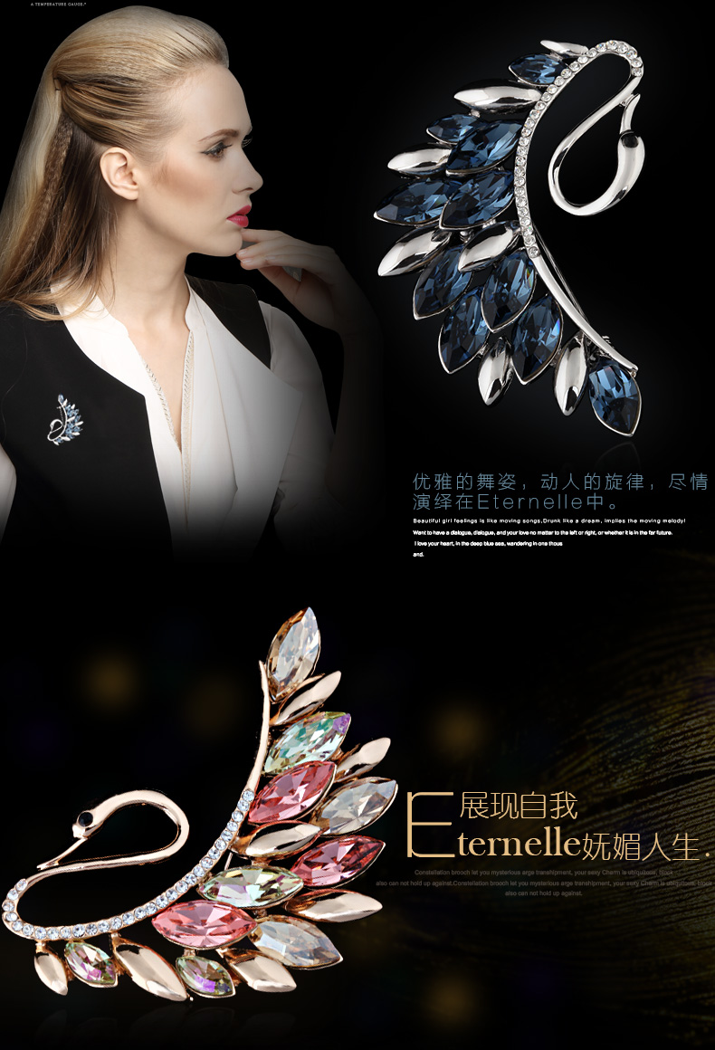 Broche ETERNELLE en cristal autrichien - Ref 1182035 Image 12
