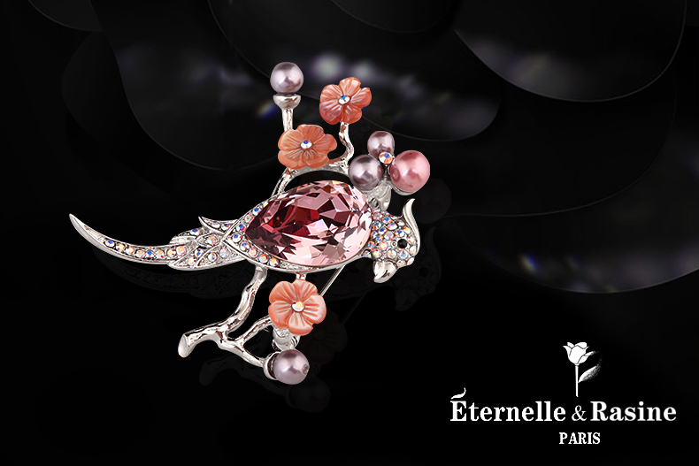 Broche femme ETERNELLE en cristal autrichien - Ref 1172048 Image 14