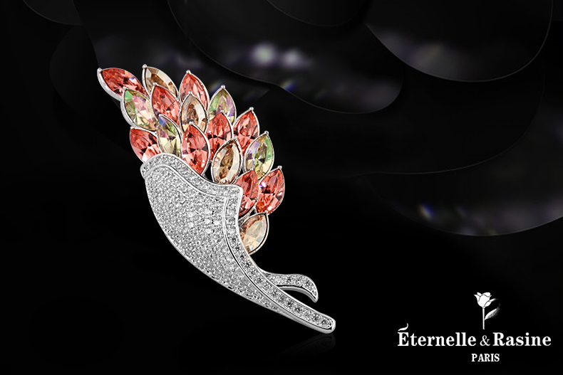 Broche femme ETERNELLE en cristal autrichien - Ref 1172026 Image 15