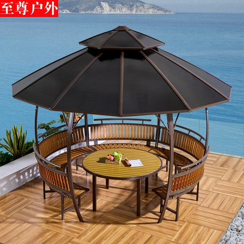 Открытая беседка палатка палатка Tenton Iron Casual Pavilion Villa Garden Garden Garden Farm Music Tea Pavilion