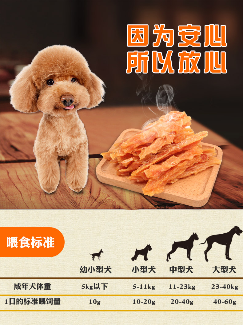 Yên tâm làm gà dải thủ công 400g chó ăn vặt thú cưng bổ sung canxi cho chó con nhỏ Phần thưởng huấn luyện Teddy - Đồ ăn vặt cho chó thức ăn cho chó pug