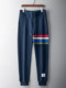 Tb sweatpants ຄລາສິກສໍາລັບຜູ້ຊາຍແລະແມ່ຍິງ, ວ່າງຝ້າຍບໍລິສຸດສີ່ແຖບສີ່ແຖບບາດເຈັບແລະກິລາກາງເກງຂາຍາວສໍາລັບພາກຮຽນ spring ແລະດູໃບໄມ້ລົ່ນ