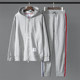 Tb sweatshirt suit men's pure cotton loose cardigan zipper hooded casual sports two-piece set 2022 ພາກຮຽນ spring ແລະດູໃບໄມ້ລົ່ນ