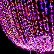 New year outdoor decoration starry stars spring festival tree hanging lights led lights New Year lights colorful flashing lights waterproof