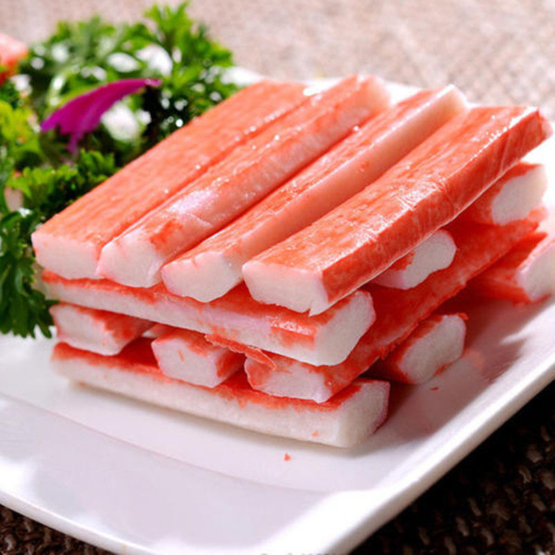 Guangdong 2-piece package SF Shantou special hot pot ingredients Crab meat stick Crab willow crab flavor stick hot pot balls send sand tea