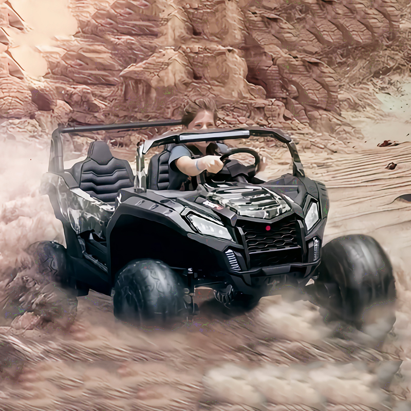 Extra-Large Two-Seater Children's Electric Car, Four-Wheel Drive Off-Road Toy Car for Kids, Can Accommodate Adults, Parent-Child Vehicle