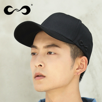 Black baseball cap Korean version of Joker Mens cap ins tide card hip hop leisure spring summer street cool handsome hat