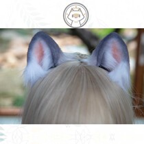 Chai One Studio original pure hand simulation animal ear KC hair accessories hairband hair hoop Lolita silver gradient layer