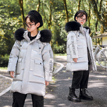 Childrens down clothes boy bread clothes in the middle of the new winter Yangqi Children Thickened Girl Jacket