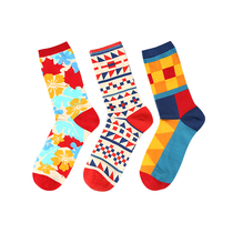 ins fashion color Tide brand creative color color socks long tube men and women tide cotton socks