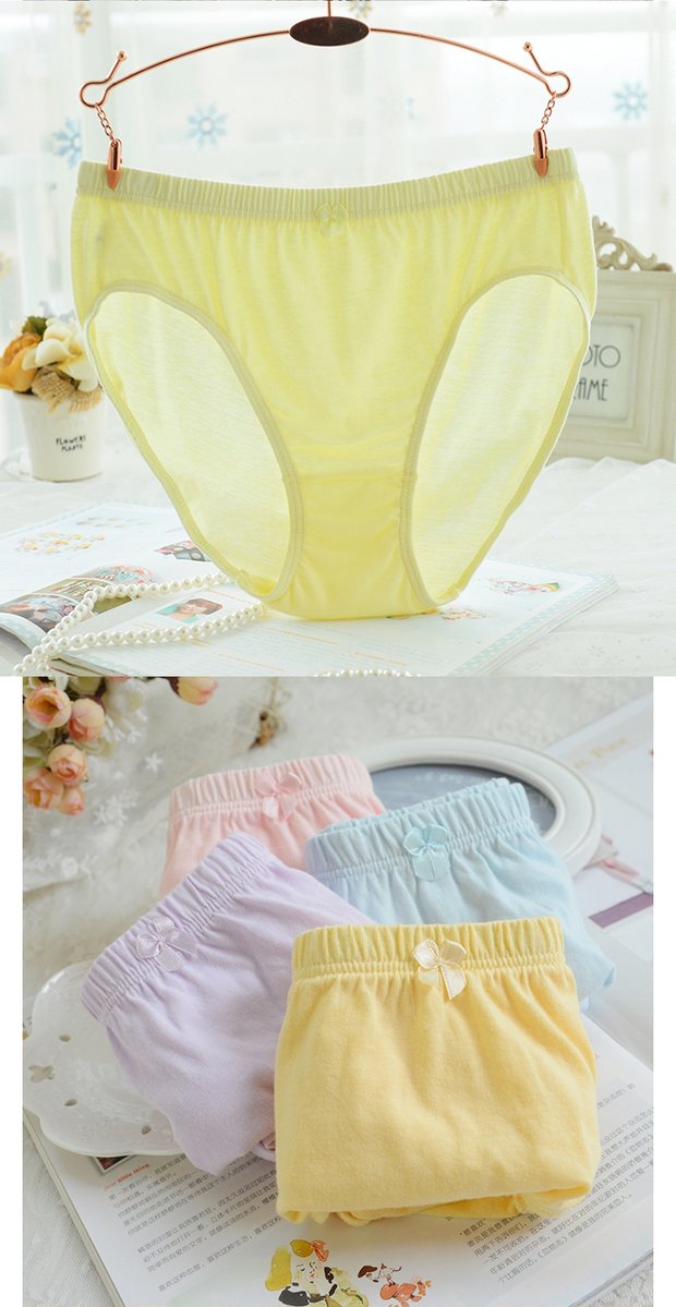 Bướm Anfen cotton đồ lót nữ cao eo 100% cotton thoải mái giữa eo nữ tam giác xác ướp quần thoáng khí quan lot nu dang dui