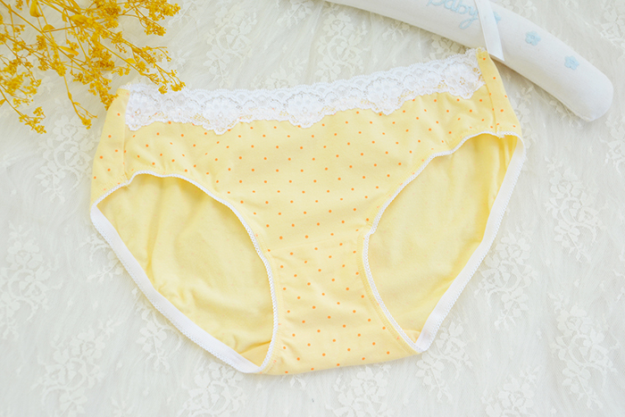 4 bianfan thoải mái cotton thoáng khí Lycra ren cotton gợi cảm mid-mid nữ tóm tắt quần lót nam cao cấp