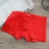 Quần lót nam Kaduff cotton thoải mái cotton nam quần lót boxer ở eo đơn giản phẳng góc thanh lịch quần thoáng khí nam quần sịp doremon Nam giới