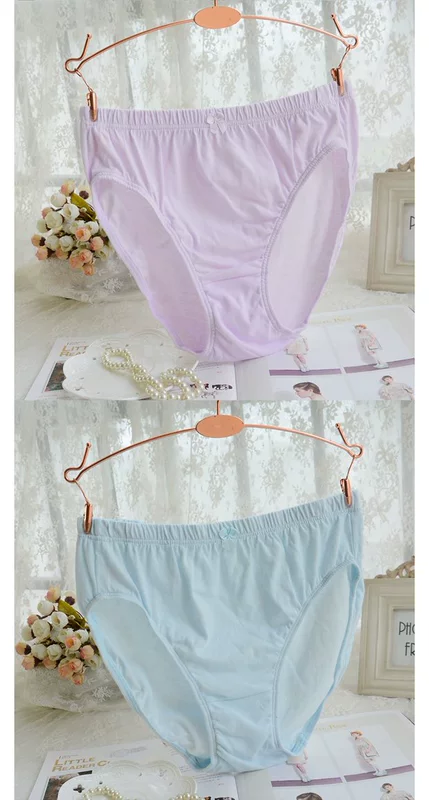 Bướm Anfen cotton đồ lót nữ cao eo 100% cotton thoải mái giữa eo nữ tam giác xác ướp quần thoáng khí