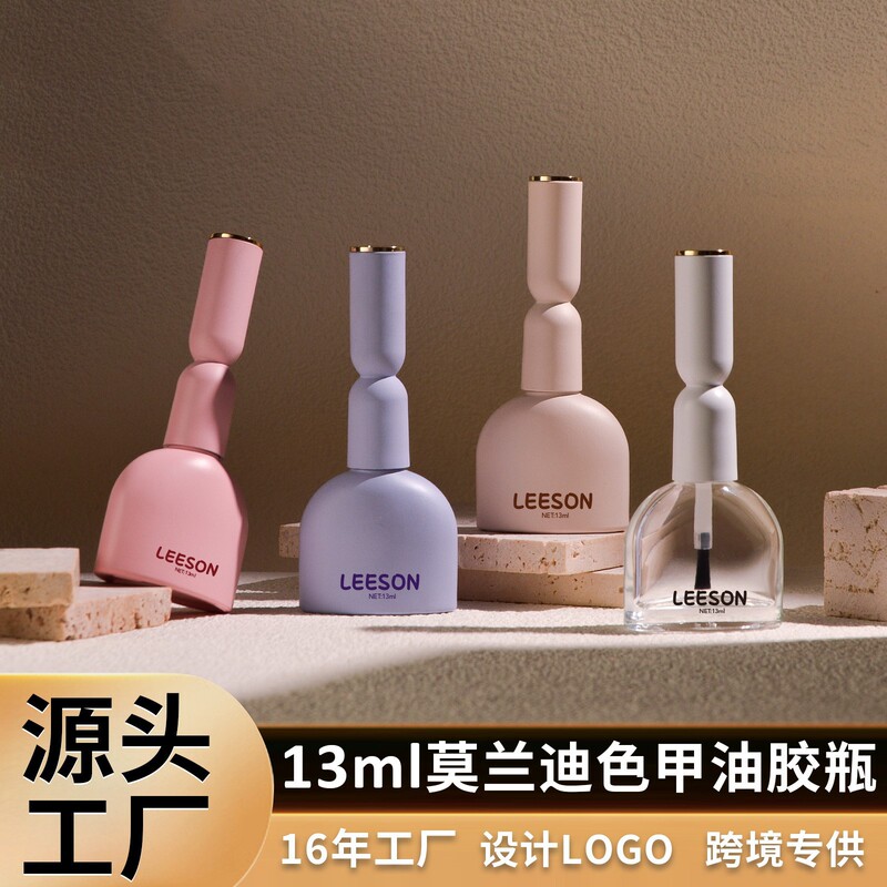 Manufacturer's New Nail Polish Gel Glass Bottle, White Manicure Nail Polish Empty Glass Bottle with Brush, 12ml Manufacturer's New Nail Polish Gel Glass Bottle, White Manicure Nail Polish Empty Glass Bottle with Brush, 12ml