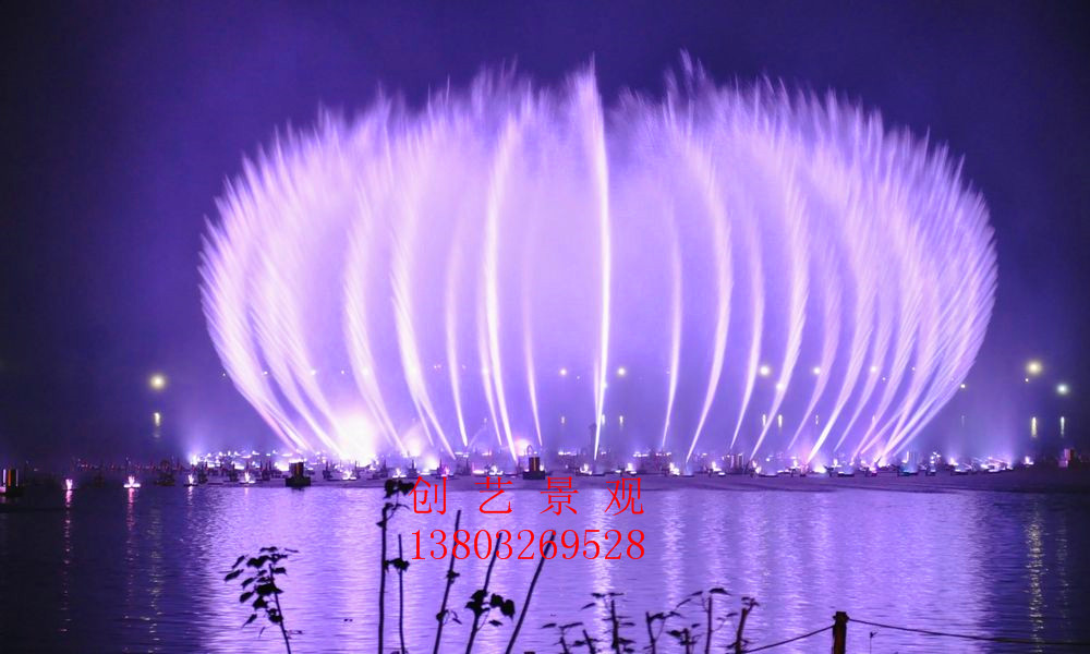 Manufacturer Direct Sales Luxury Color Music Fountain Fountain Engineering Music Fountain Equipment Fountain Head Lights