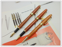 Rosewood pen solid wood pen signature pen rotating ballpoint pen wooden pen craft gift pen