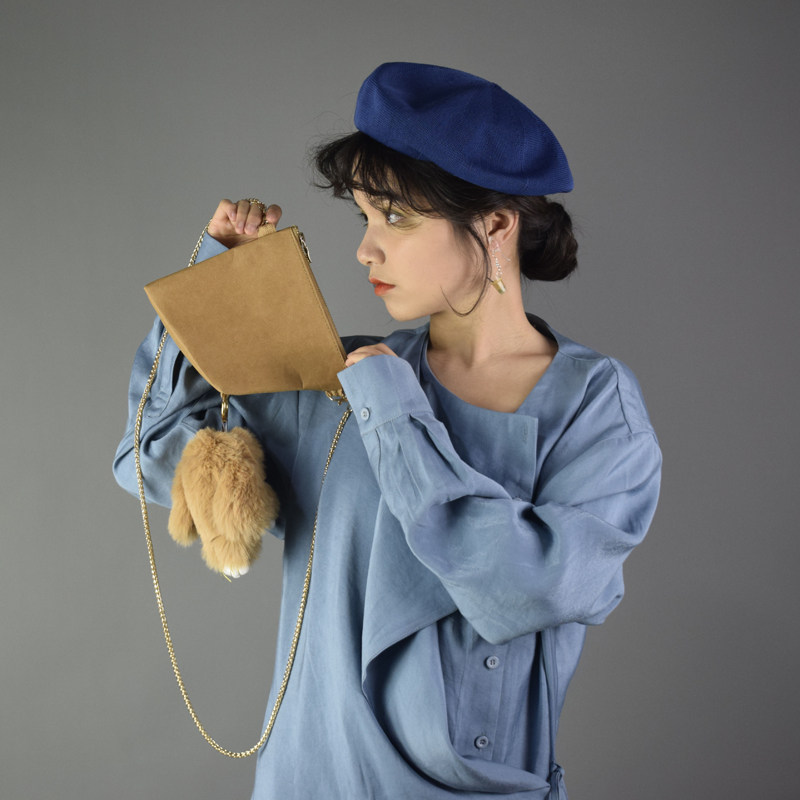 ZGUI Paper Ghost Original Design Kraft Paper Minor Mini Single Shoulder Crossbody Female Chain mini Small Bag Red Bag