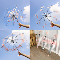 Transparent net red fairy umbrella Net red ins girl high-grade umbrella Good-looking special umbrella Take pictures Good-looking umbrella