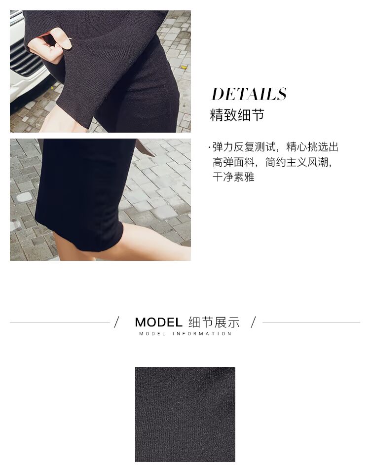 Bà bầu ăn mặc thời trang xuân hè 2019 đầm len mới dệt 3-9 tháng dài phần mỏng áo lót bầu