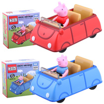 TOMY Duomeka Piggy Page Page Peggy George Coach Alloy Doll with Doll Toy Car