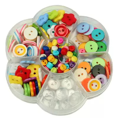 Boxed button color button DIY handmade button cartoon button for men and women Children buckle children dress buckle decoration buckle
