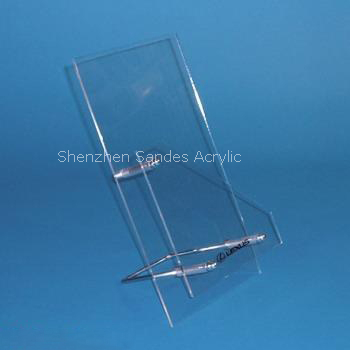 Manufacturer set to make direct sales acrylic brochure stent desktop multifunction exhibition stand transparent organic glass shelf