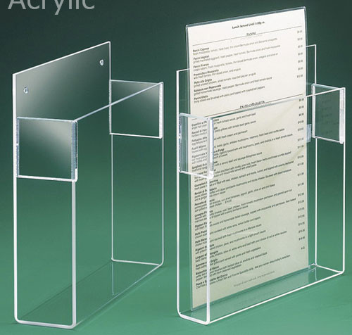 Set to Shenzhen menu display case acrylic desktop wall dual-use organic glass price list depository
