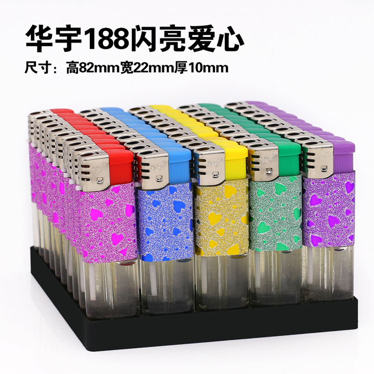 Huayu 50 bật lửa nhẹ siêu thị sáng tạo cửa hàng tiện lợi bán buôn dùng một lần bật lửa quảng cáo tùy chỉnh - Bật lửa cái bật lửa