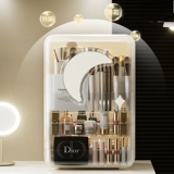 Косметическая настольная коробка для хранения, туалетный столик для ухода за кожей, прозрачная помада