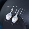 Earrings from pearl, 925 sample silver