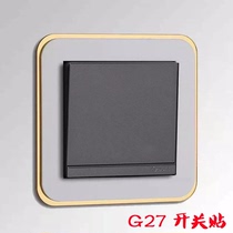 New switch sticker protective cover adhesive-free and waterproof household modern switch socket simple sticker socket frame decoration