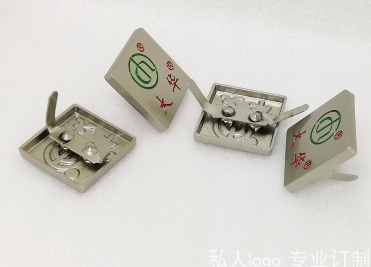 Hành lý vuông 22mm kim loại ký hành lý tùy chỉnh có thể uốn cong bảng tên chân phụ kiện hành lý khóa giày khóa trang sức - Phụ kiện hành lý túi trùm vali chống nước